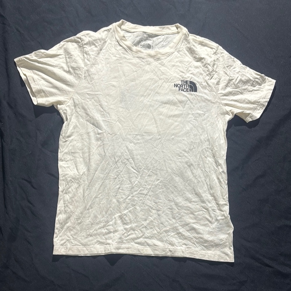 The North Face Women’s Cotton Off-white  Casual Short Sleeve Tee Size Medium